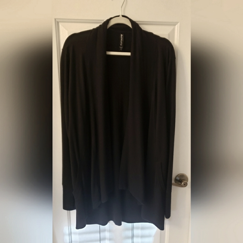 Athleta Black cardigan size M